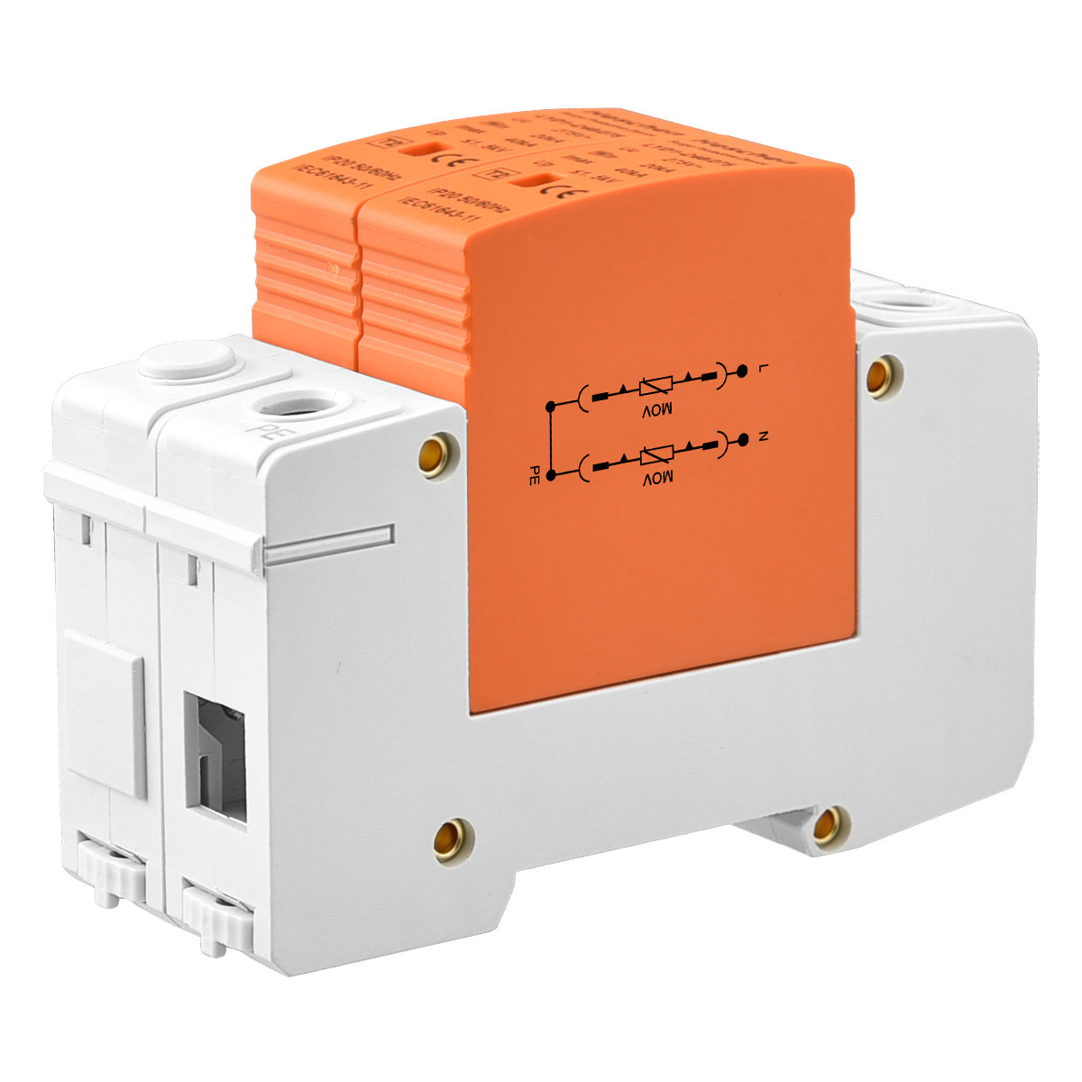 Scaricatore Di Sovratensioni LYD1-C40/275 - 2P, 275V, 20KA, Montaggio Su Guida DIN Per Quadri Elettrici - Foto 5
