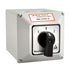 Heschen Universal Rotary Changeover Switch SZW26-63/D404.4D with Master Switch Exterior Box LW28-63/4 660V 63A ON-OFF-ON 3 Position 3 Phase 12 Terminals CE
