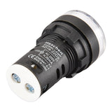 HesChen LED Indicator Pilot Light AD16-22DS DC 12V/24V AC 110V/220V 20mA Energy Saving White Pack of 2