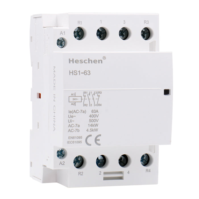 Contactor de CA doméstico CT1-63 63A 2 polos 1NA 1NC