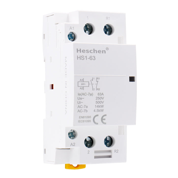 Contattore AC domestico CT1-63 63A 2 poli 1NO 1NC