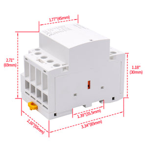 Contactor de CA doméstico HSR1-63 63A 4P NC Normalmente cerrado