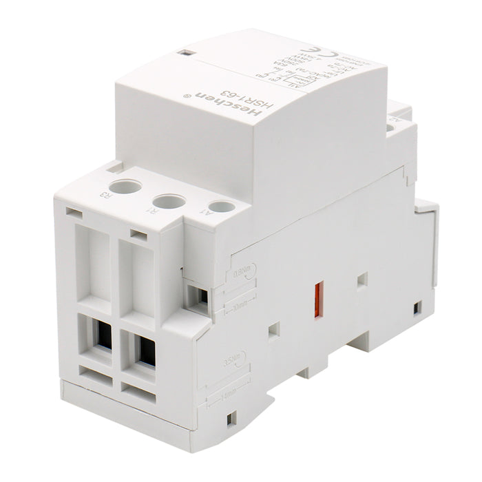 Heschen Schütz HSR1-16 - 2-poliger Schütz Mit 16A Für 12V DC (DIN-Schiene)