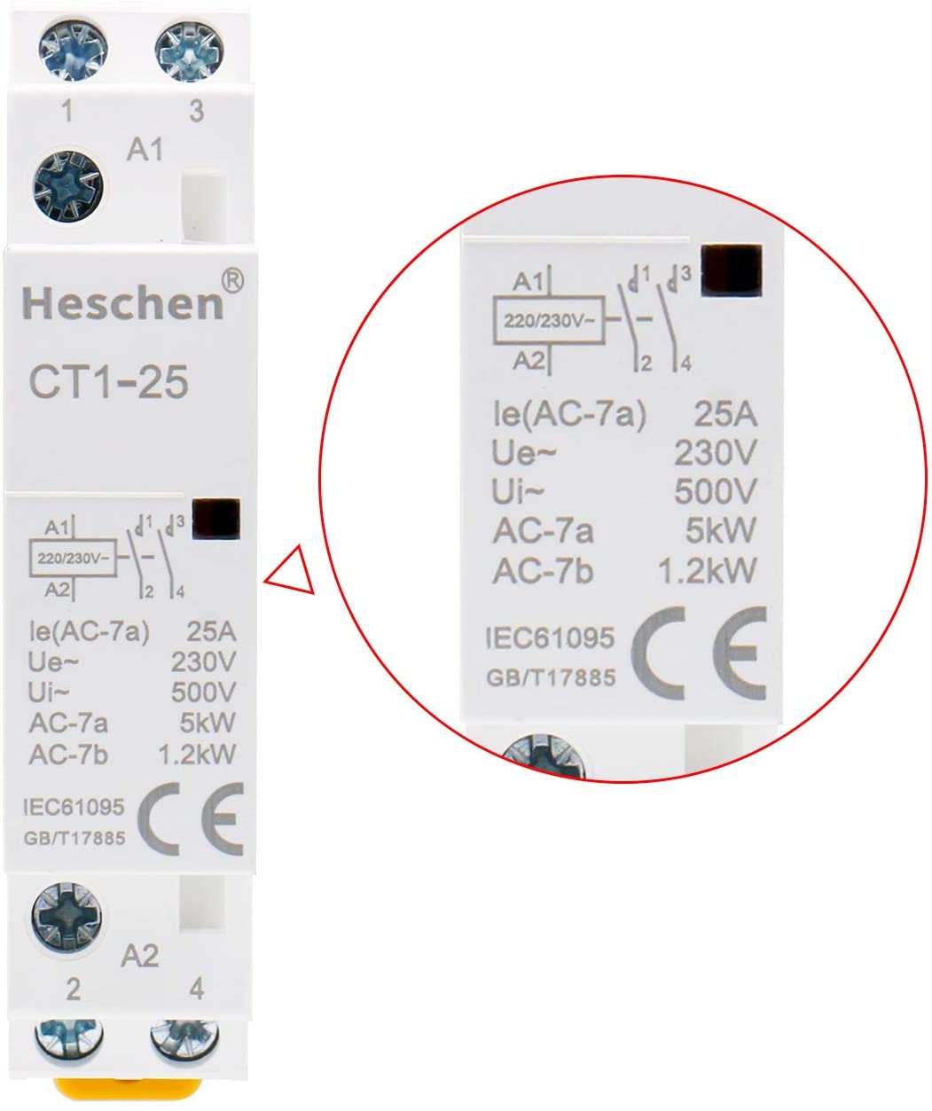 Contacteur domestique 220v 2P