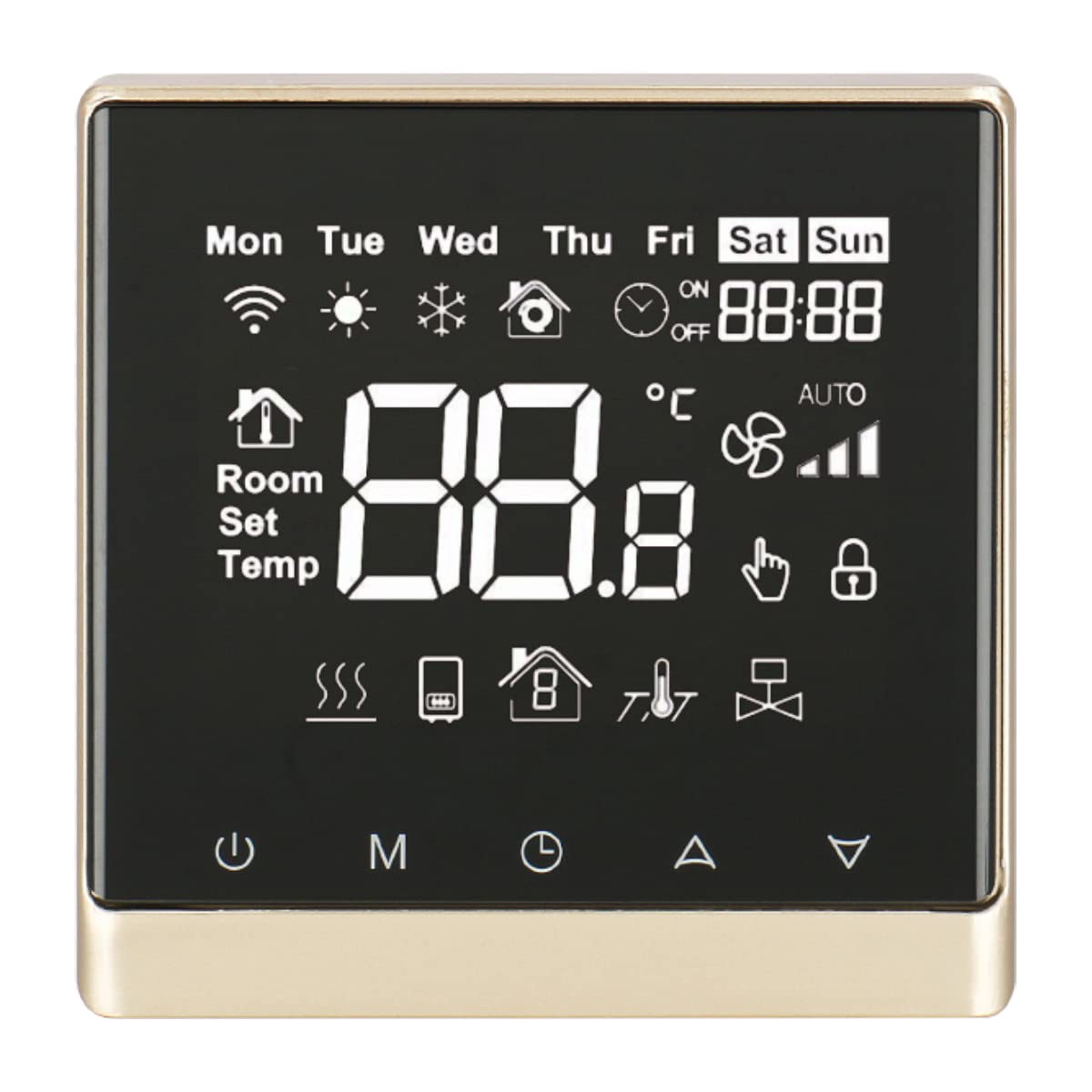 Heschen LCD Digital Programmable Thermostat DK-506 AC110V/AC220V 3Amp/