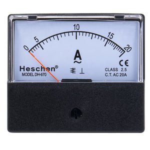 Rectangle Panel Mounted Current Meter Ammeter Tester