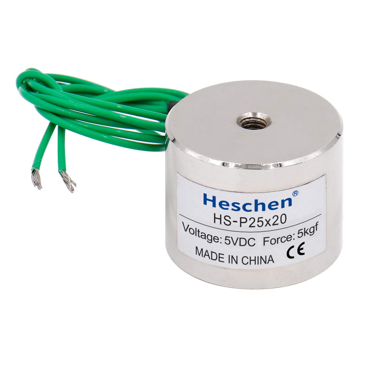 5 kg/5 kilogram OD : 25 mm Heschen Électroaimant Aimant solénoïde P25/20 DC 24 V 5 kg/5 kilogram OD : 25 mm Heschen Électroaimant Aimant solénoïde P25/20 DC 24 V