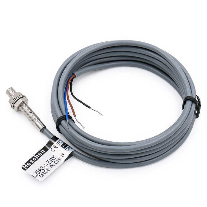 Heschen Capteur De Proximité Inductif M18 12 Mm – HS-M18-Ni12-AD4, Non Intégré, DC 10-30V, NO 2 Fils, IP67