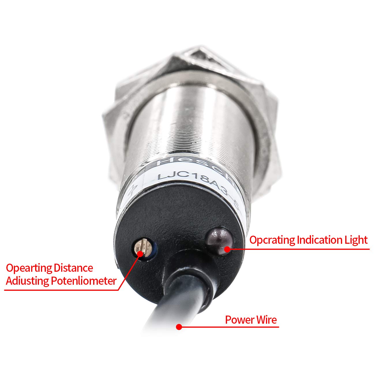Interruptor de sensor de proximidad capacitivo NPN normalmente cerrado