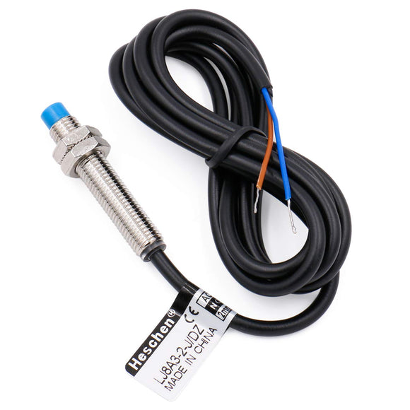 Heschen M8 Inductive Proximity Sensor Switch Non-Shield Type LJ8A3-2-J/DZ Detector 2mm 90-250VAC 400mA Normally Closed(NC) 2 Wire