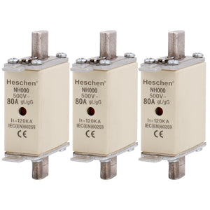 Cylindrical Type Fuse Link NH000-80A