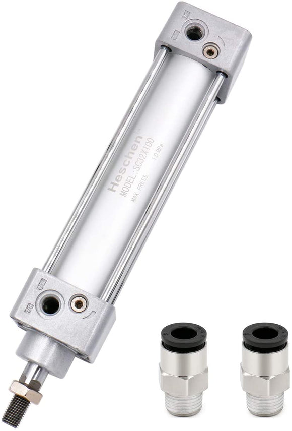 Heschen Pneumatic Standard Cylinder SC 32 PT1/8 port, 32mm(1 1/4