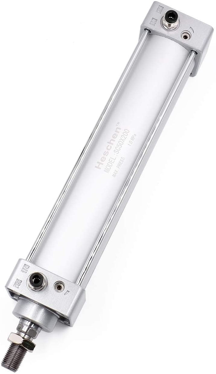 Heschen Pneumatic Standard Cylinder, SC 40-50, PT1/4'' Port, 40mm Bore, 50mm Stroke, Double Acting Heschen Pneumatic Standard Cylinder, SC 40-50, PT1/4'' Port, 40mm Bore, 50mm Stroke, Double Acting