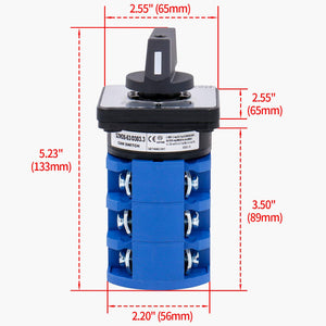 interruptor de leva 63A 3 posiciones 3 fases