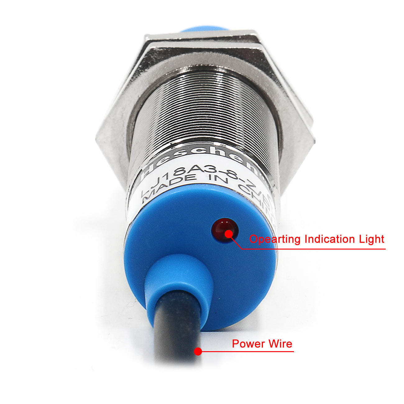 Interrupteur de capteur de proximité inductif M18 LJ18A3-8-Z/BX
