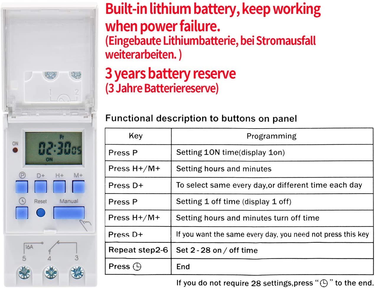 interruptor temporizador 220V