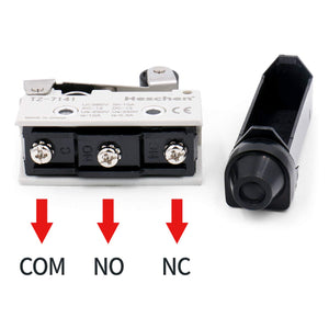 finecorsa a leva con rotella corta