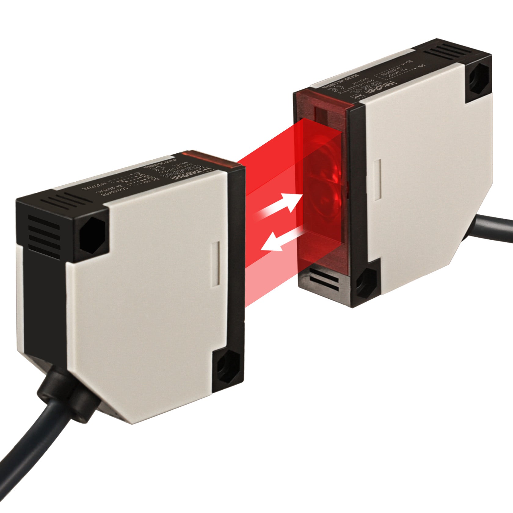 Heschen Photoelectric Switch E3JK-5DM2-5L 24-240 VAC/12-240 VDC Bijection Type Detection Distance 5m