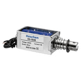 Heschen Solenoid Electromagnet HS-1564B 20mm Stroke 60N Push Pull Type Open Frame Linear Movement