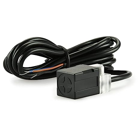 Heschen Square Inductive Proximity Sensor Switch, Non-Shield Type, PL-08Y1, Detector Distance 8mm, 90-250VAC 400mA, Normally Open(NO), 3 Wire,Pack of 5