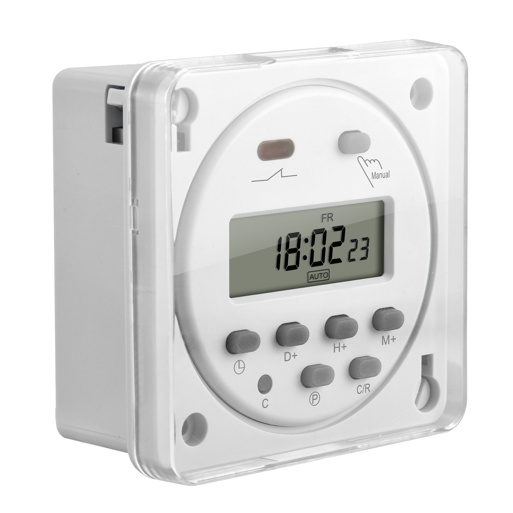 Digital LCD Power Weekly Programmable Timer Switch AC 110V 16A Cover ...