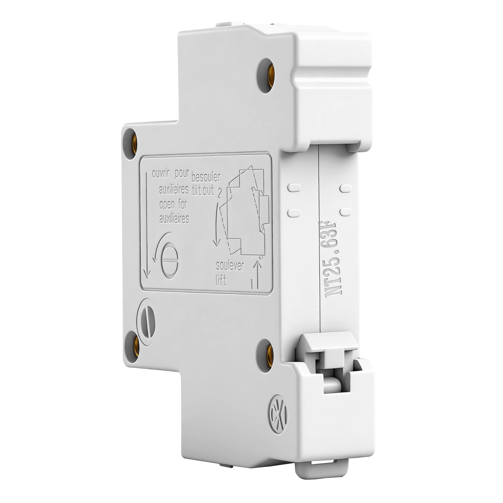 Heschen DC Miniature Circuit Breaker,1P, DZ47-63DC,  DC 12-125V 63A, Electric Vehicle Circuit Breaker, 35mm DIN Rail Mounting