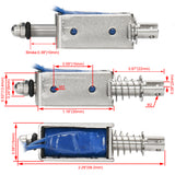 Hechen solenoid electromagnet HS-0530B DC 12V 1.7A 5N 10mm stroke push pull type open frame