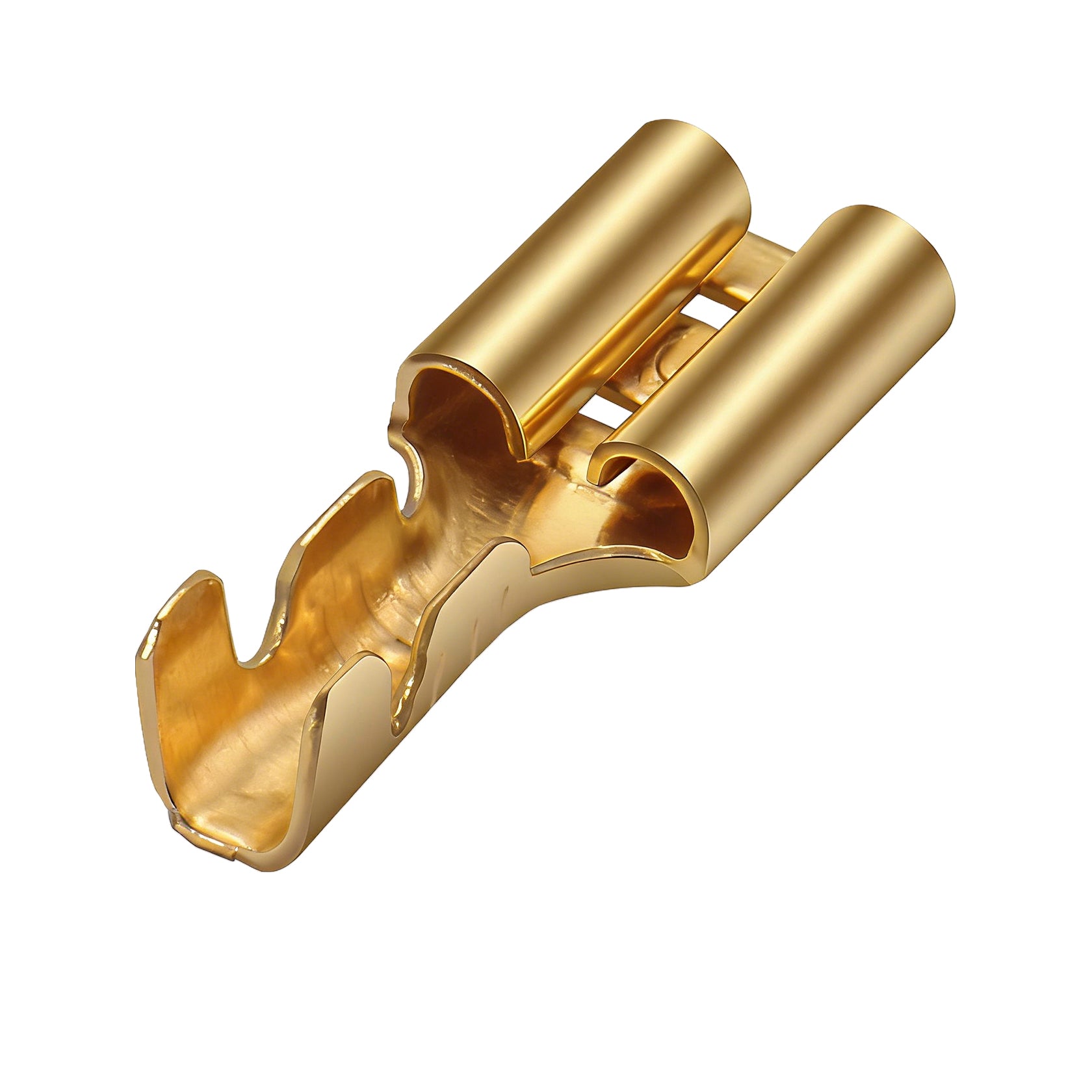 Heschen 4.8mm Female Spade Quick Crimp Terminals, for cable 2.0-2.5mm², Non-Insulated Crimp Connector 100pcs