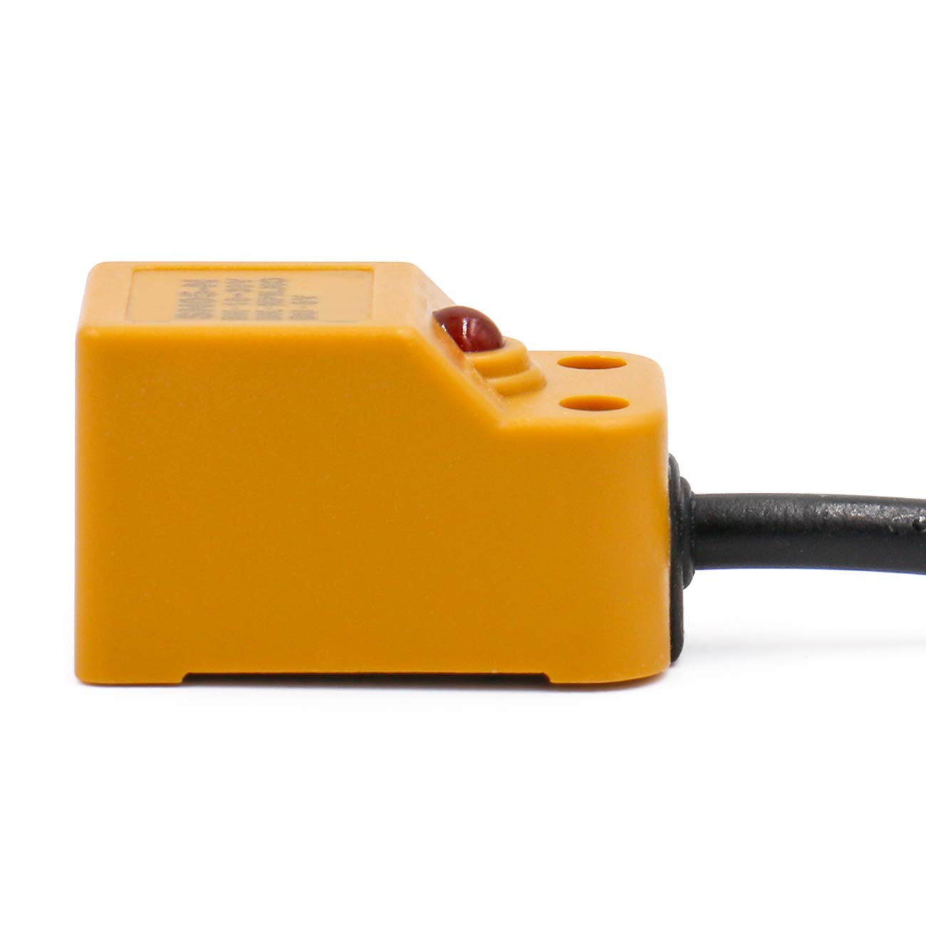Heschen Square Inductive Proximity Sensor Switch Non-Shield Type SN05-P2 Detector Distance 5mm 10-30VDC 200mA PNP Normally Closed(NC) 3 Wire,Pack of 5