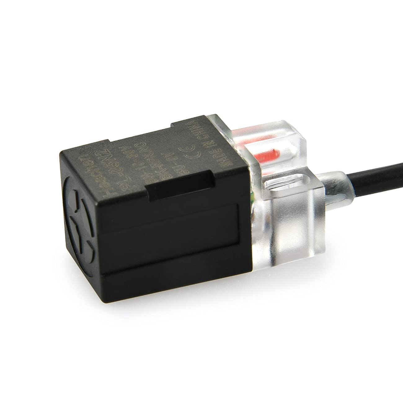 Heschen Square Inductive Proximity Sensor Switch Non-Shield Type PL-08P2 Detector Distance 8mm 10-30VDC 200mA PNP Normally Closed(NC) 3 Wire,Pack of 5