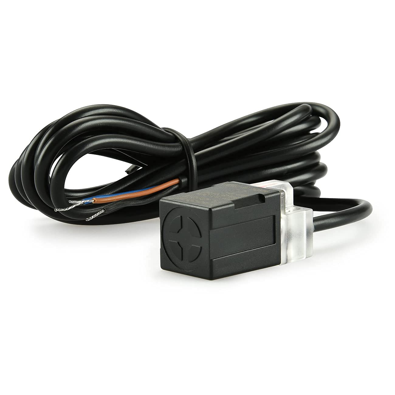 Heschen Square Inductive Proximity Sensor Switch Non-Shield Type PL-08Y2 Detector Distance 8mm 90-250VAC 400mA Normally Closed(NC) 2 Wire,Pack of 5