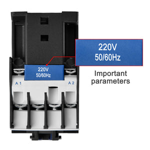 AC Contactor, CJX2-1210 3 Pool Contactor 25 Amp 220VAC Spoel Power Contactor Vast Type, Rail Type Installatie AC Contactor, CJX2-1210 3 Pool Contactor 25 Amp 220VAC Spoel Power Contactor Vast Type, Rail Type Installatie
