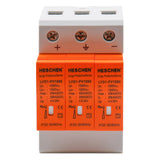 Heschen Surge Protective Device for PV, LYD1-PV1000, 3P 1000VDC 20KA, Fire-Proof, 35mm DIN Rail Mounting