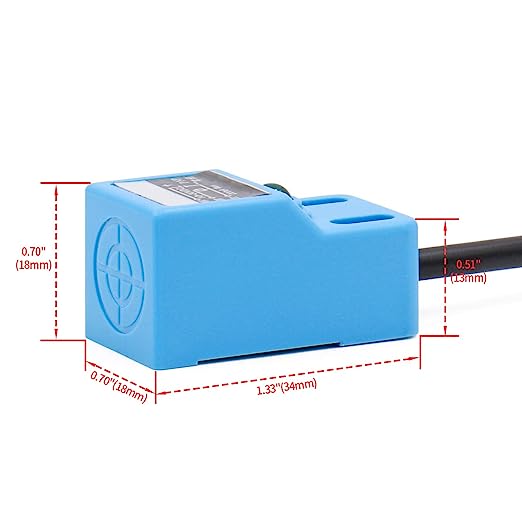 Heschen Square Inductive Proximity Sensor Switch Non-Shield Type SN04-