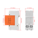 Heschen Surge Protective Device, LYD1-C40/275, 2P 275V 20KA, Fire-Proof, Low-Voltage Arrester, 35mm DIN Rail Mounting