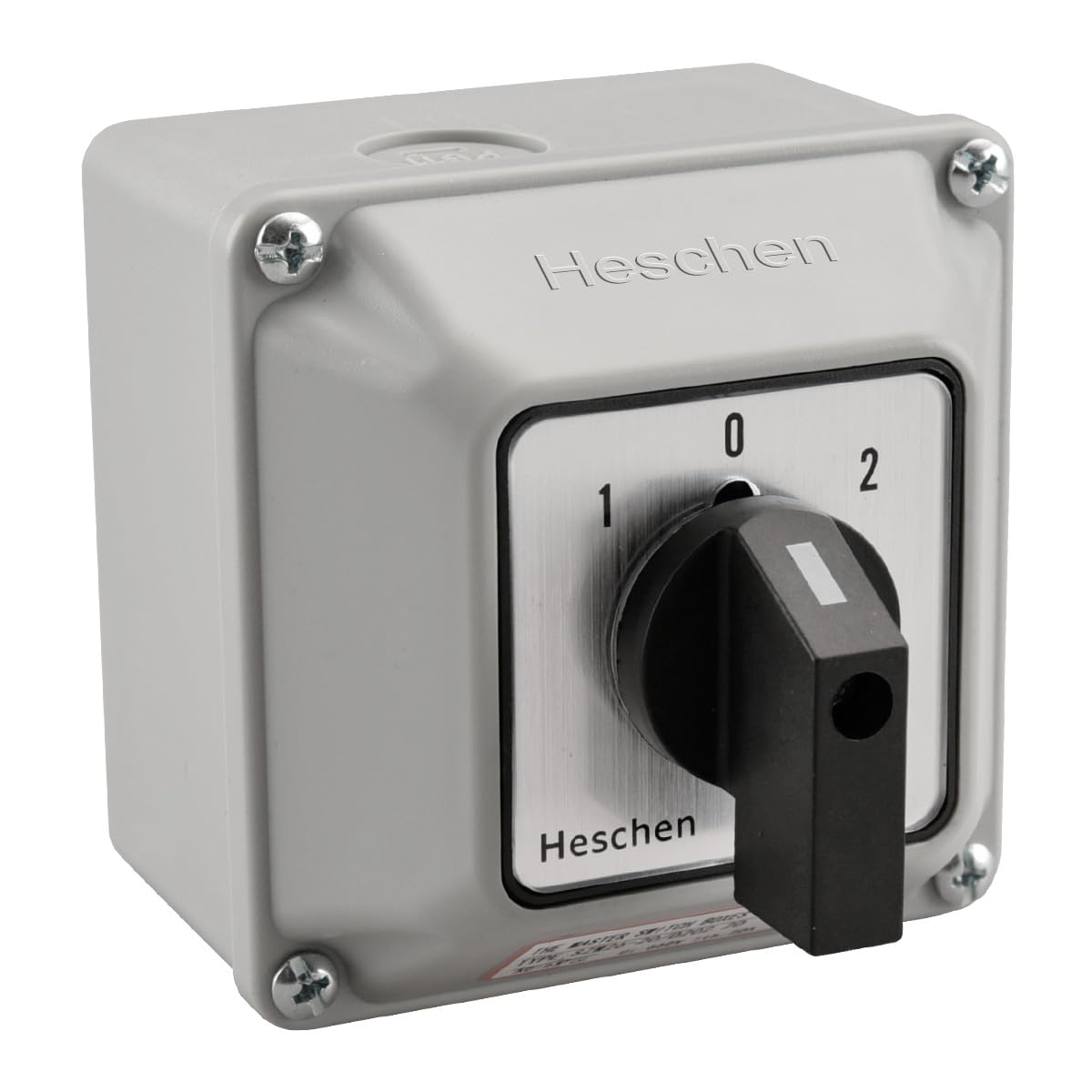 Heschen Universal Rotary Cam Selector Changeover Switch SZW26-20/D202.2D with Master Switch Exterior Box LW28-20/4 660V 20A ON-OFF-ON 3 Position 2 Phase 8 Terminals CE