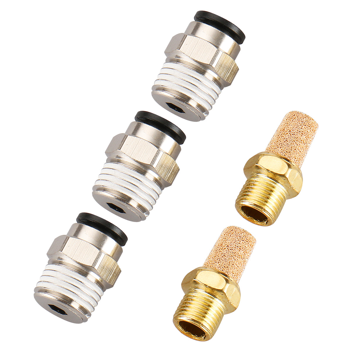 Thread. Quick Fitting Heschen Pneumatic Fitting PT 1/4 Thread Air Quick Fittings with Muffle