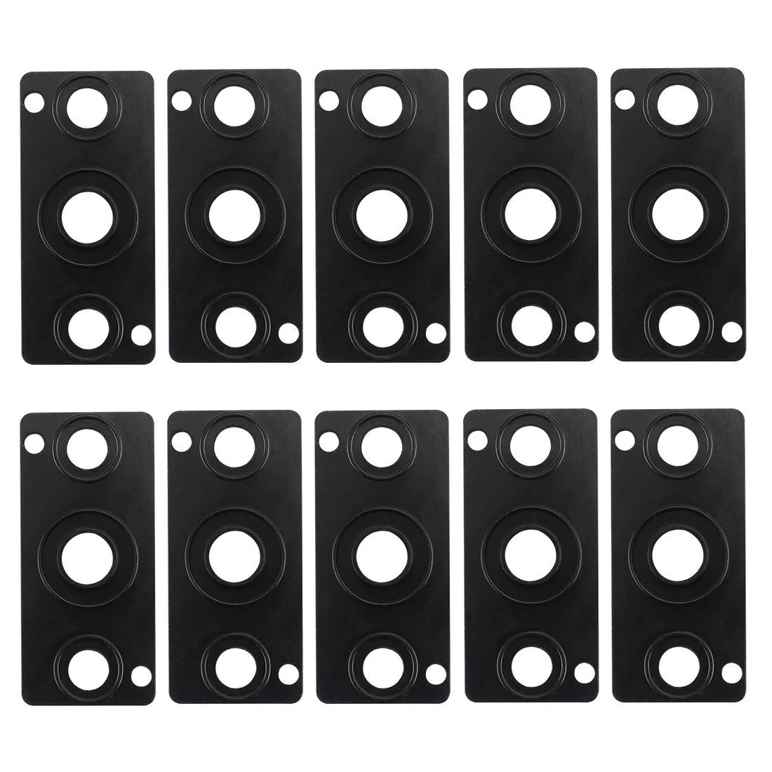 Heschen 10 pcs Gaskets, Black Rubber Seal, manifold accessory for 4V210 Pneumatic Solenoid Valve