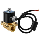Heschen Brass Electric Solenoid Valve 1/2 Inch Direct Action Water Air Gas Normally Closed Replacement Valve