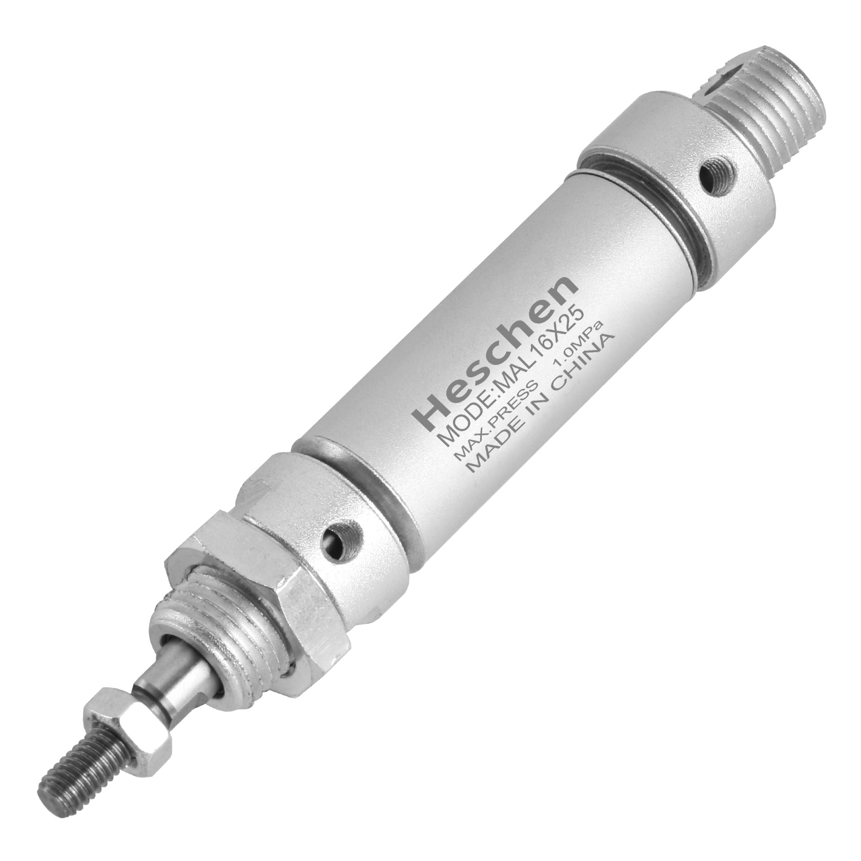 Heschen Pneumatic slim Air Cylinder MAL 16 Series M5 port 16mm Bore Double Action
