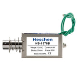 Elettromagnete Solenoide Heschen HS-1683B – DC24V, Corsa 25mm, Forza 80N, Tipo Push-pull, Per Automazione