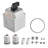 Heschen Universal Rotary Cam Selector Changer Switch, SZW26-20/D303.3D, 660V 20A, 3 Position, 3 Phase 12 Terminals, CE, with Master Switch Outer Box LW28-20/4