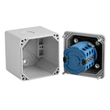 Heschen Universal Rotary Cam Selector Changer Switch, SZW26-20/D303.3D, 660V 20A, 3 Position, 3 Phase 12 Terminals, CE, with Master Switch Outer Box LW28-20/4