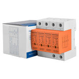 Heschen Surge Protective Device, LYD1-C40/385, 4P 385V 20KA, Fire-Proof, Low-Voltage Arrester, 35mm DIN Rail Mounting