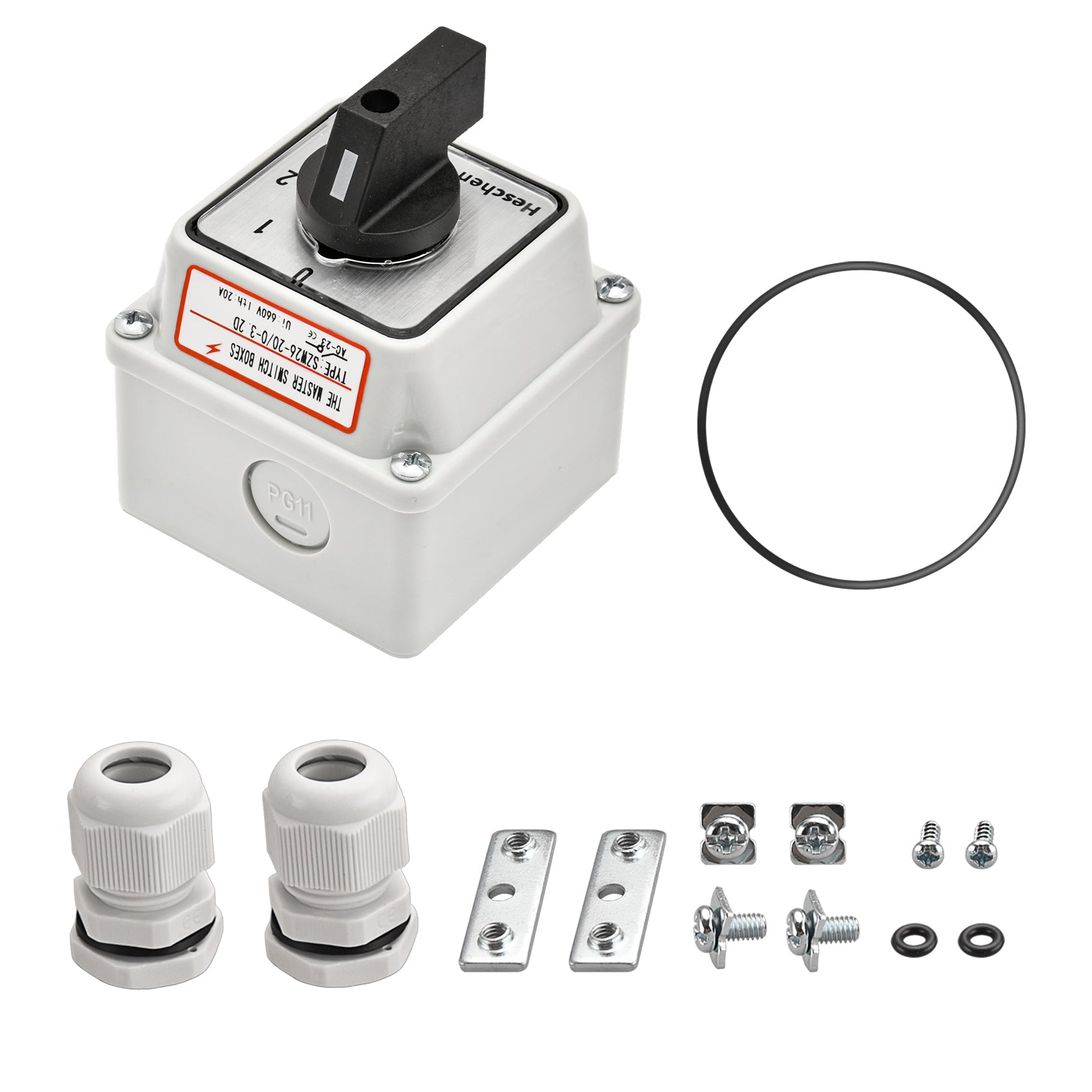 Universal Rotary Cam Selector Changeover Switch 20A 4 Position