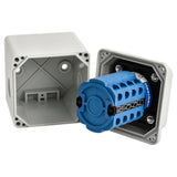 Heschen Universal Latching Rotary Cam Selector Changeover Switch, LW28-20/D404.4D, 660V 20A, ON-OFF-ON 3 Positions 16 Terminals, With Box,For Switching And Breaking Circuits, CE