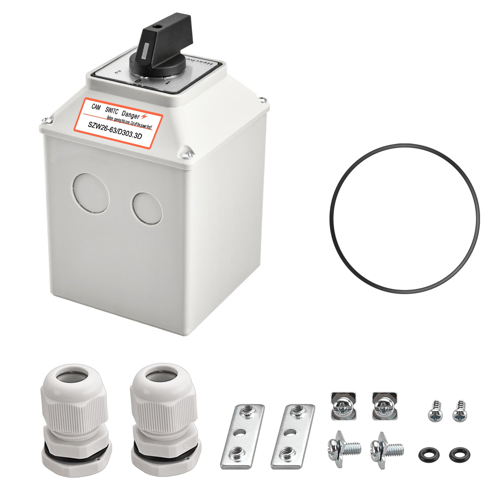 Heschen Universal Rotary Changeover Cam Switch SZW26-63/D303.3D 660V 6