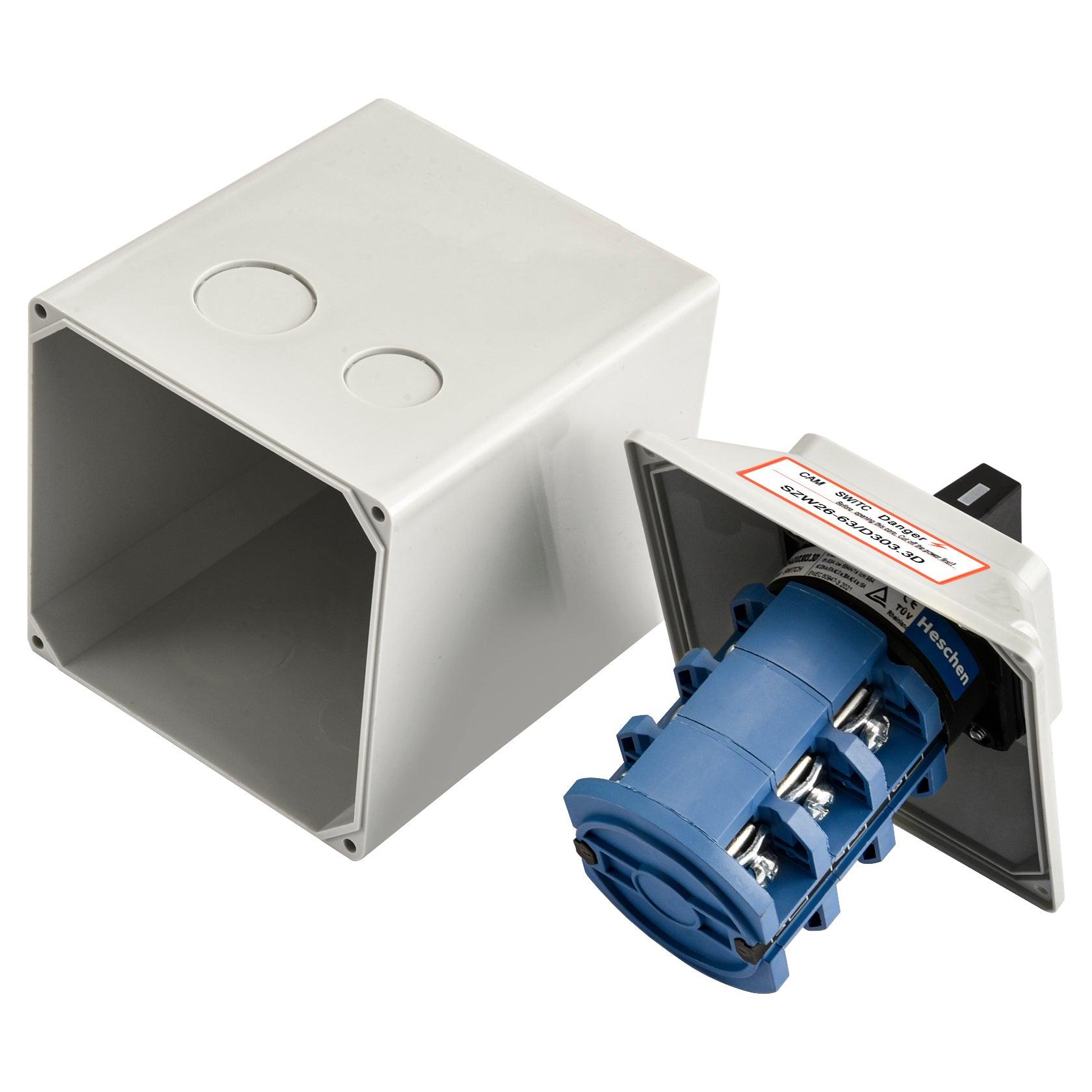 Heschen Universal Rotary Changeover Cam Switch SZW26-63/D303.3D 660V 6