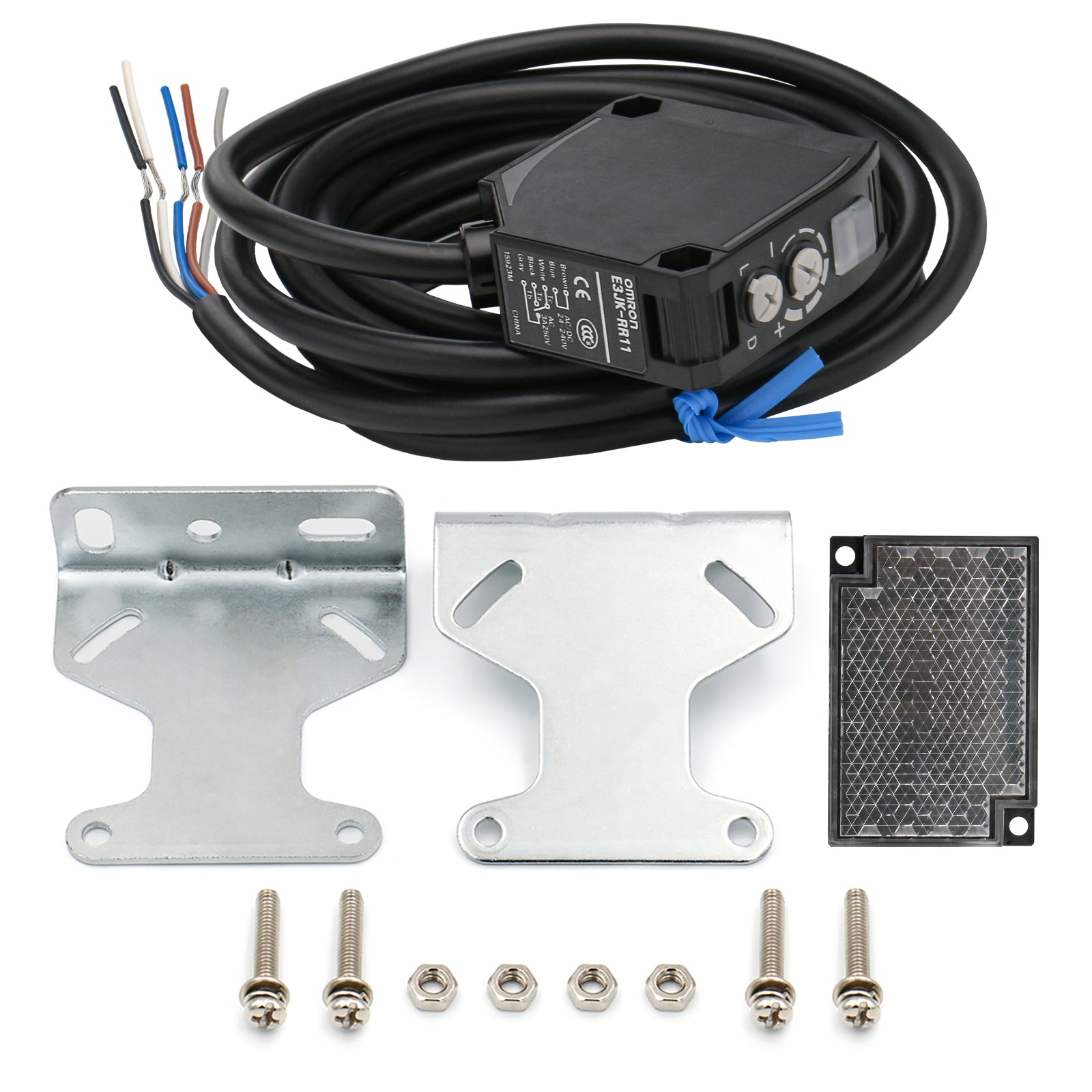 Omron Photoelectric Switch Sensor, E3JK-RR11 AC/DC 24-240V AC3A/250V