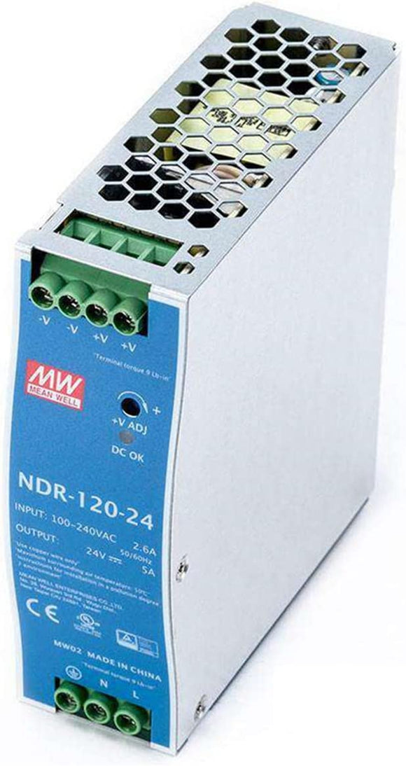 Switching Power Supply NDR-120 120W 12V/10A 24V/5A Single Output Industrial DIN Rail Power Supply